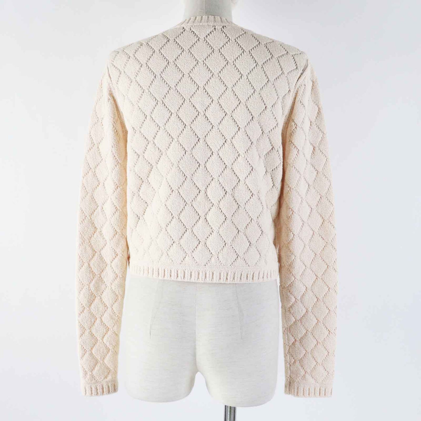 Chanel Cotton Polyamide Cardigan Light Orange