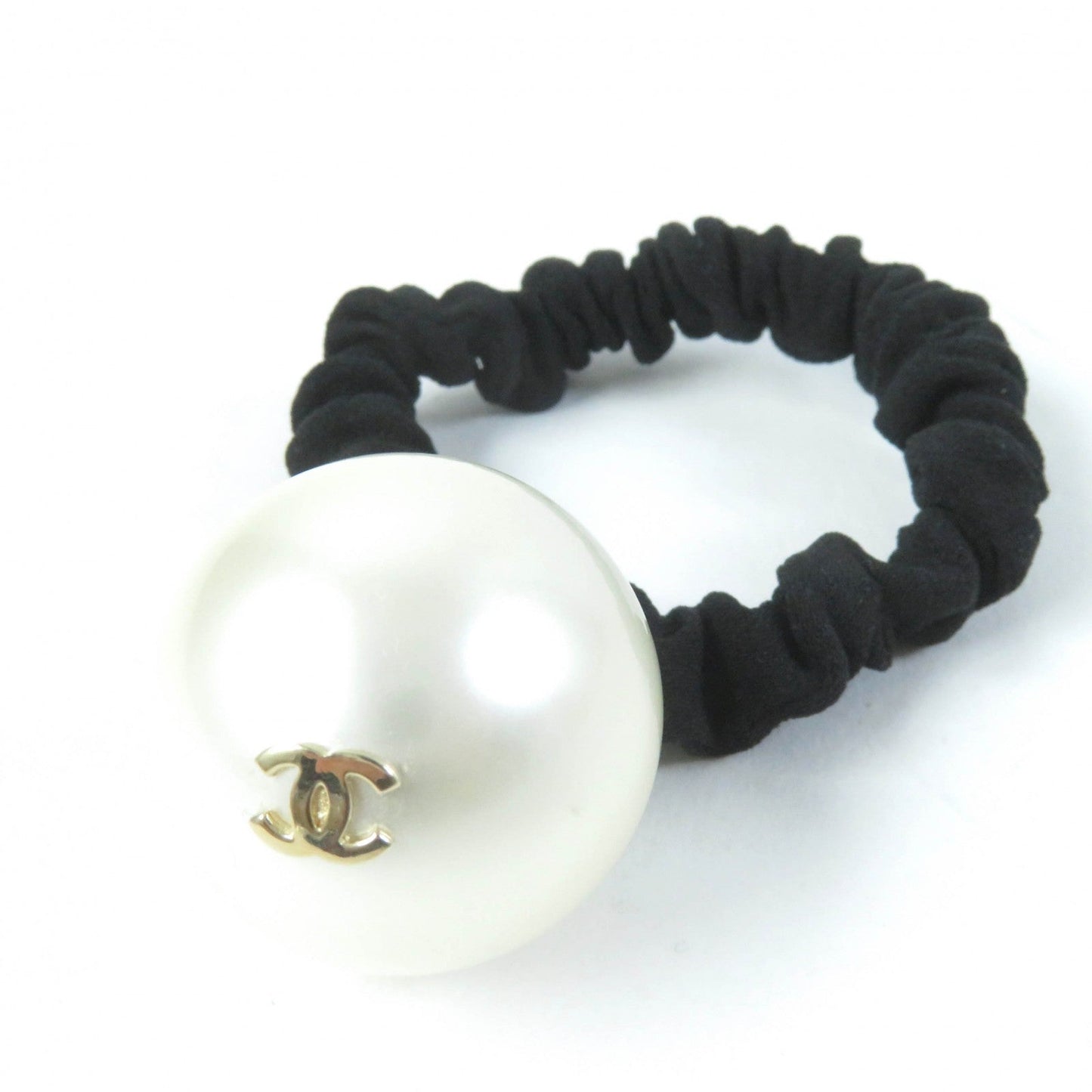 Chanel F21 Hair Tie with Pearl & COCO Mark