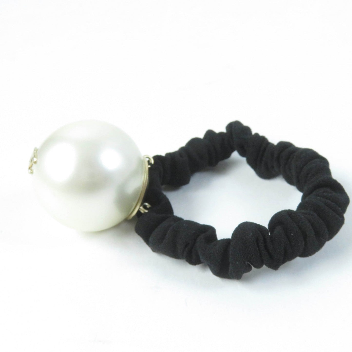 Chanel F21 Hair Tie with Pearl & COCO Mark