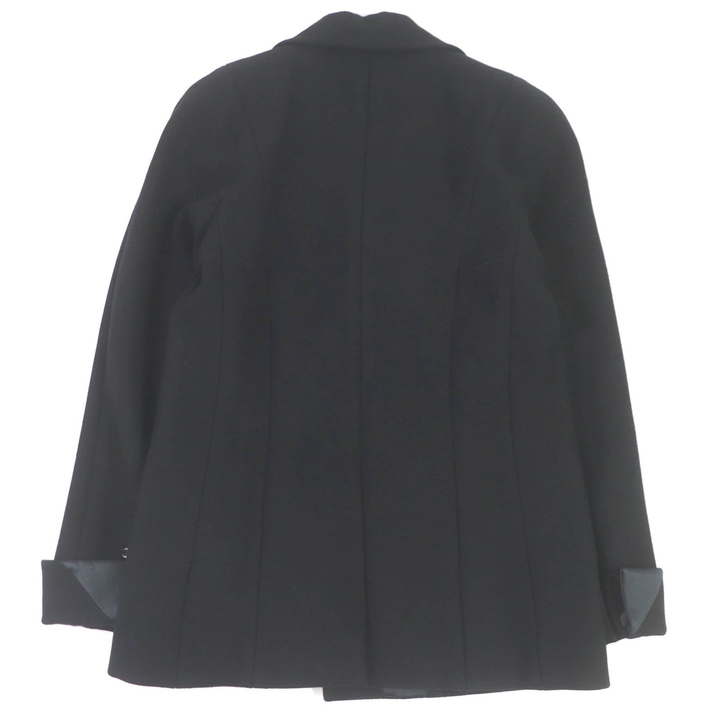 Chanel Wool Silk Double Breasted Chester Coat