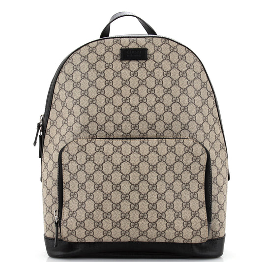 Luxury Gucci Trending 2025 Zip Pocket Backpack GG Coated Canvas Medium