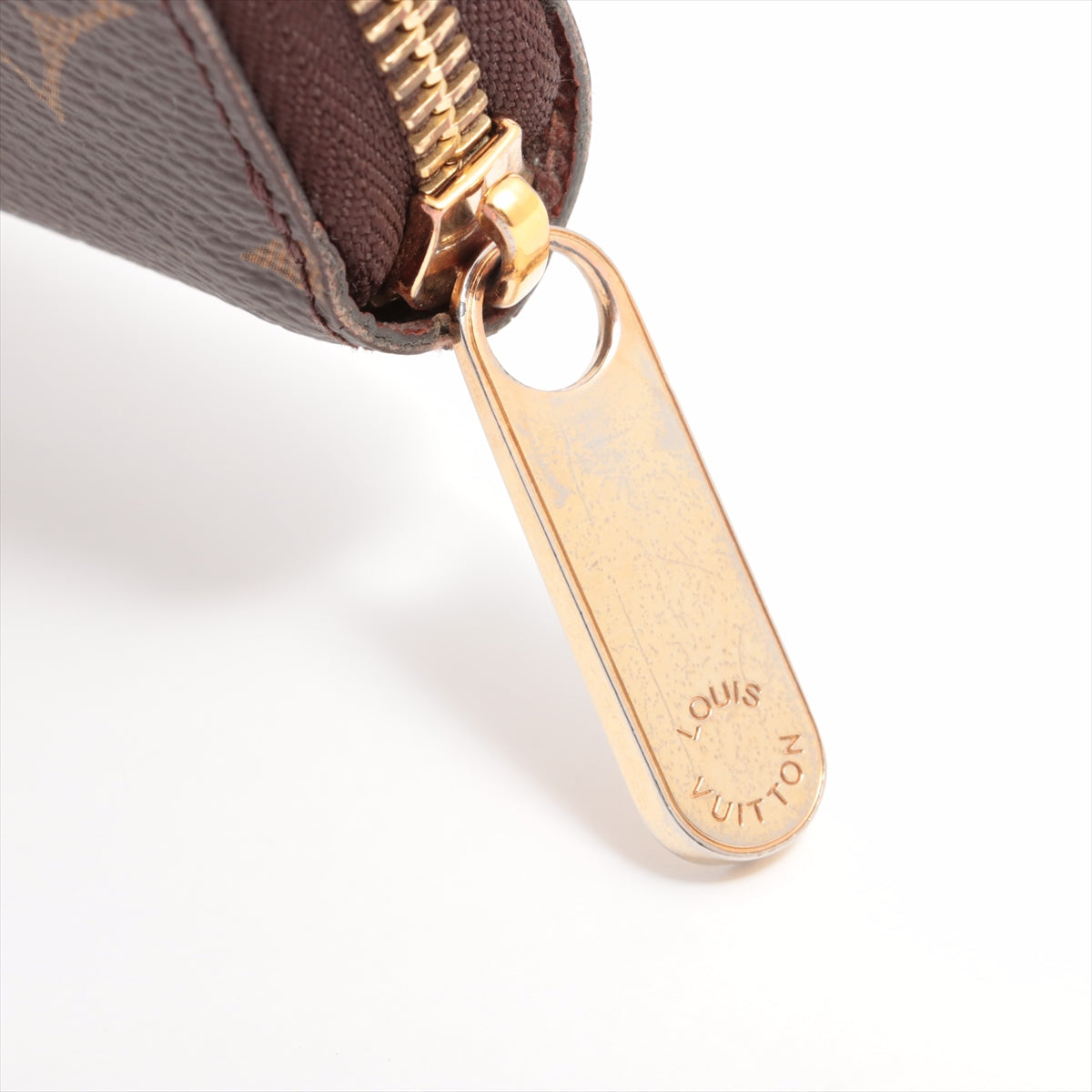 Louis Vuitton Monogram  Wallet M60017 Brown Round Zip Wallet
