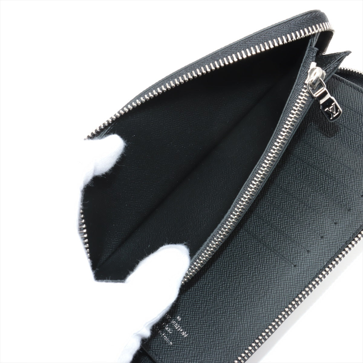 Louis Vuitton Damier Graphite Zippy Wallet Vertical N63095 Black Round Zippe Wallet  Reaction