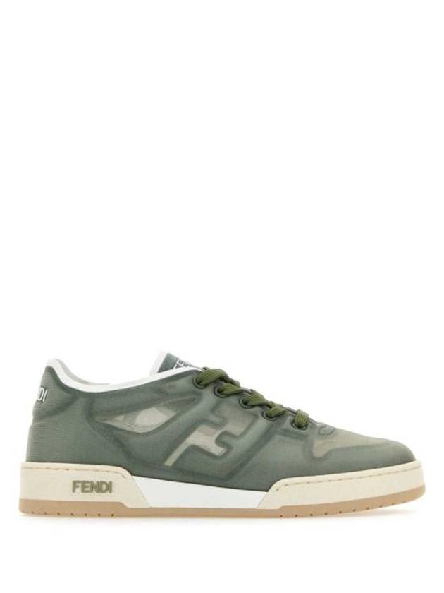 Luxury Fendi Match Mesh Low Top Sneakers Green