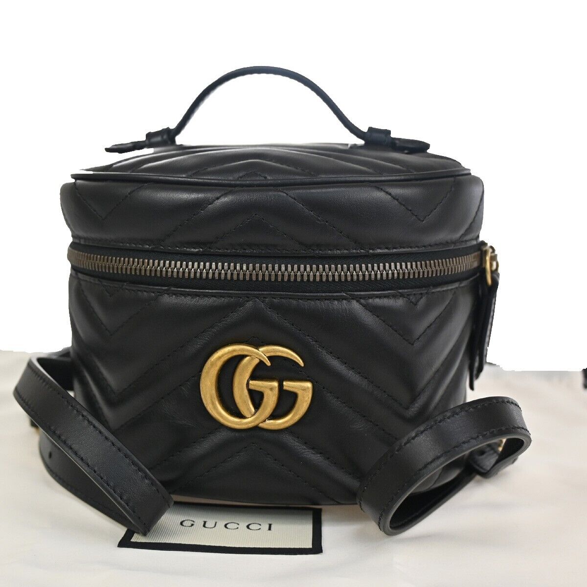 Luxury Gucci Trending 2025 Marmont  Leather Backpack Bag ()