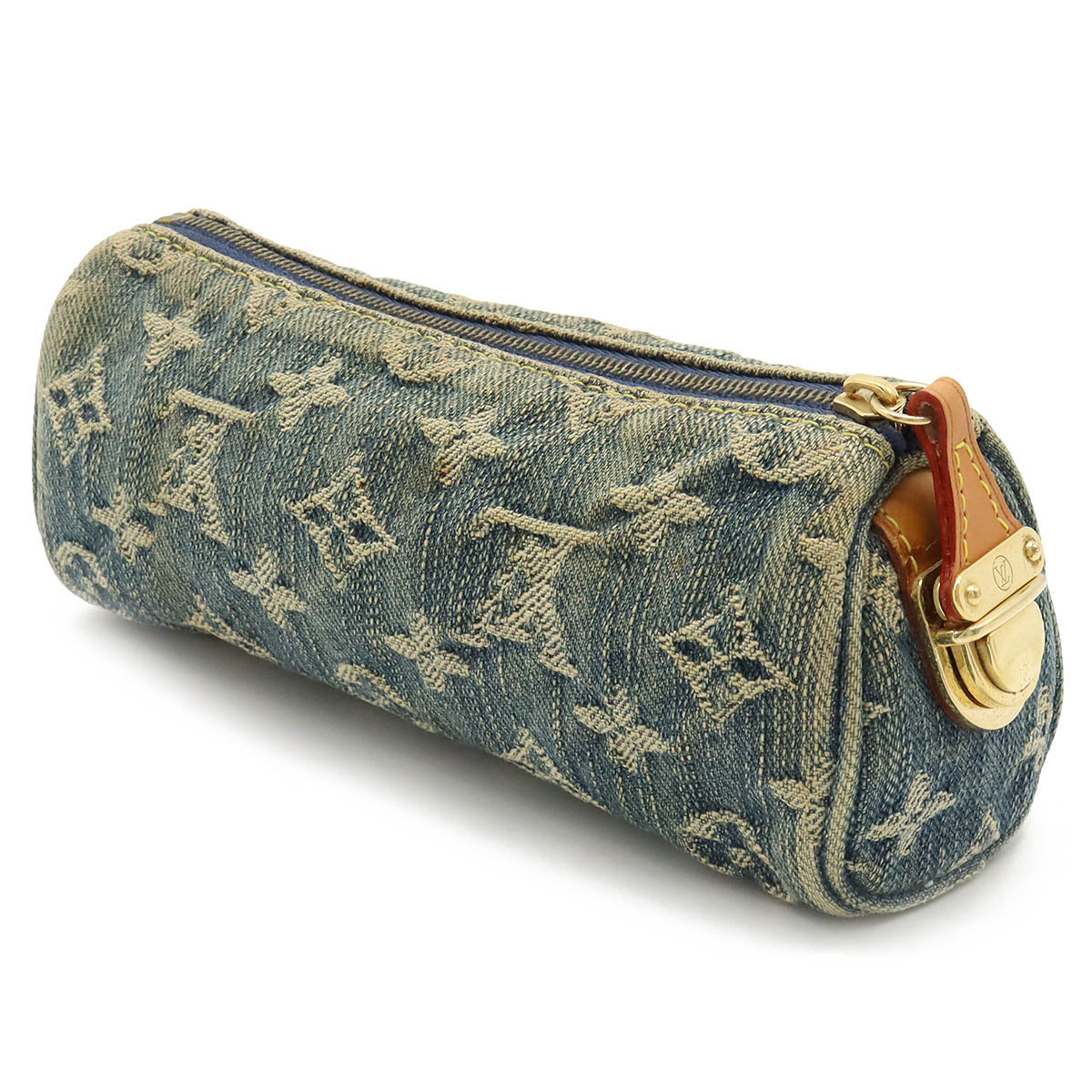 Louis Vuitton Monogram Denim GM Cosmetics Cosmetics M95081 Blue