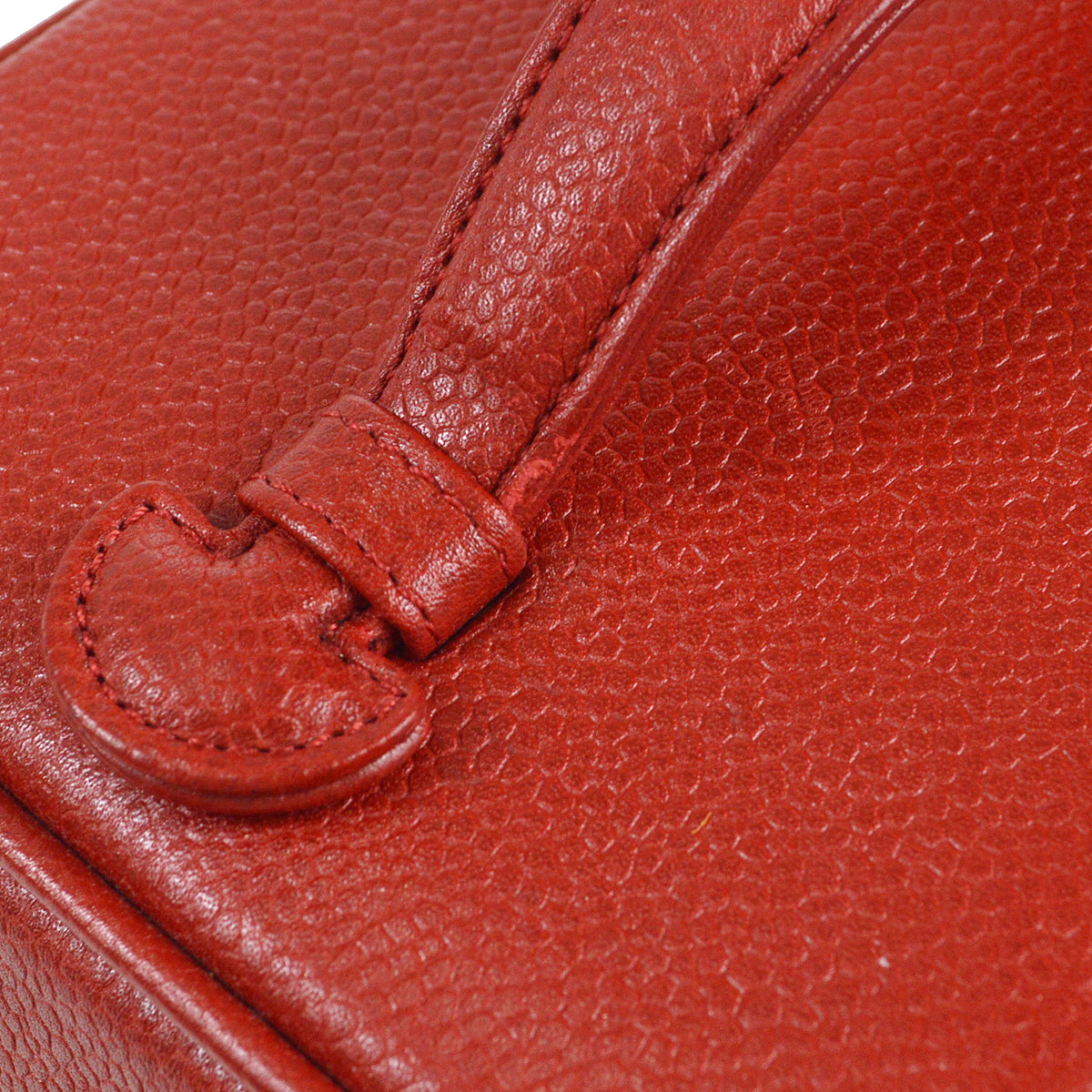 Luxury Chanel 1996-1997 Timeless Vanity Handbag Red Caviar