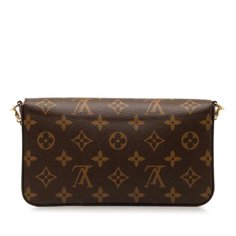 Louis Vuitton Monogram Pochette Felice Chain Shoulder Bag Backpack M61276 Brown Fucks PVC Leather  Louis Vuitton