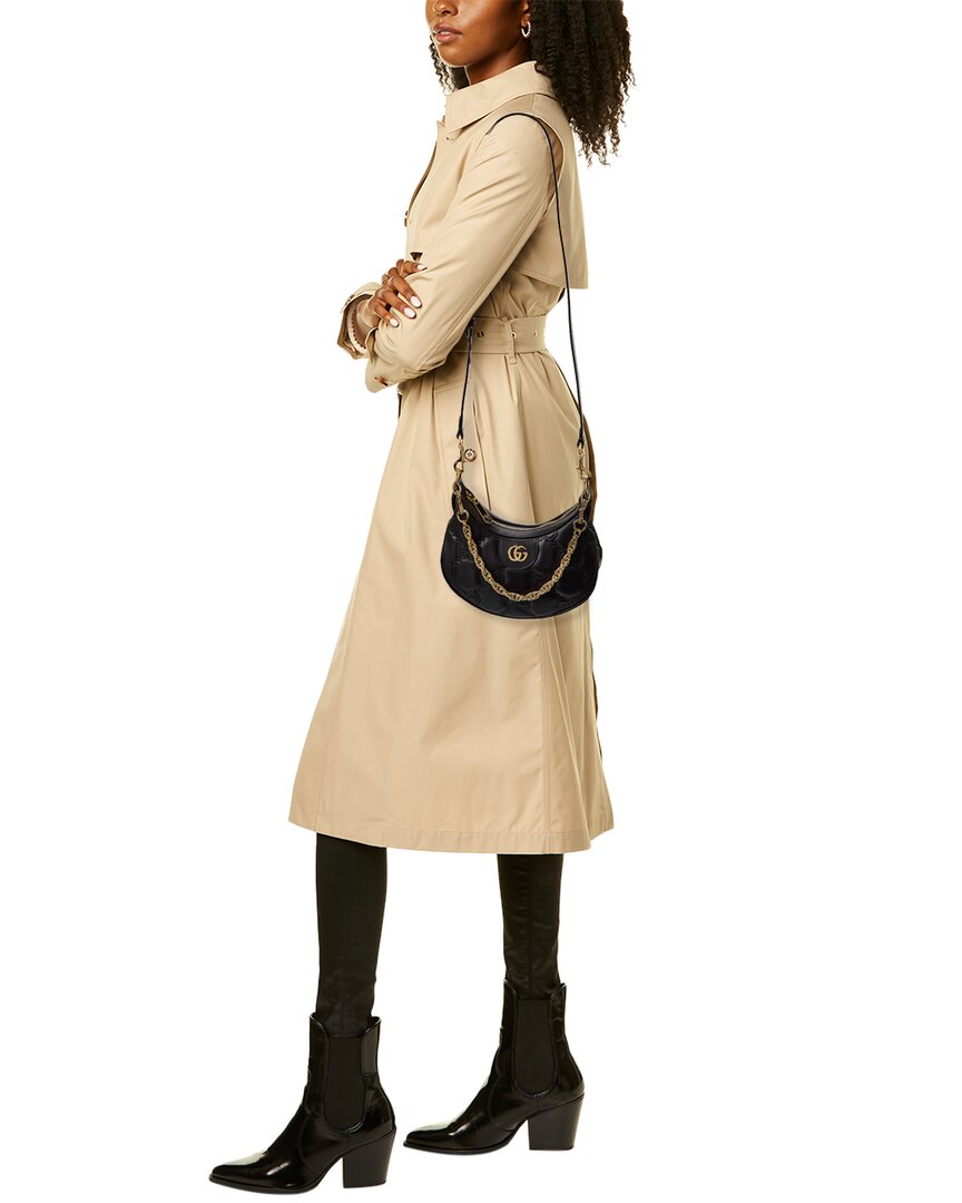 Luxury Gucci Trending 2025 GG Matelasse Mini Leather Hobo Bag