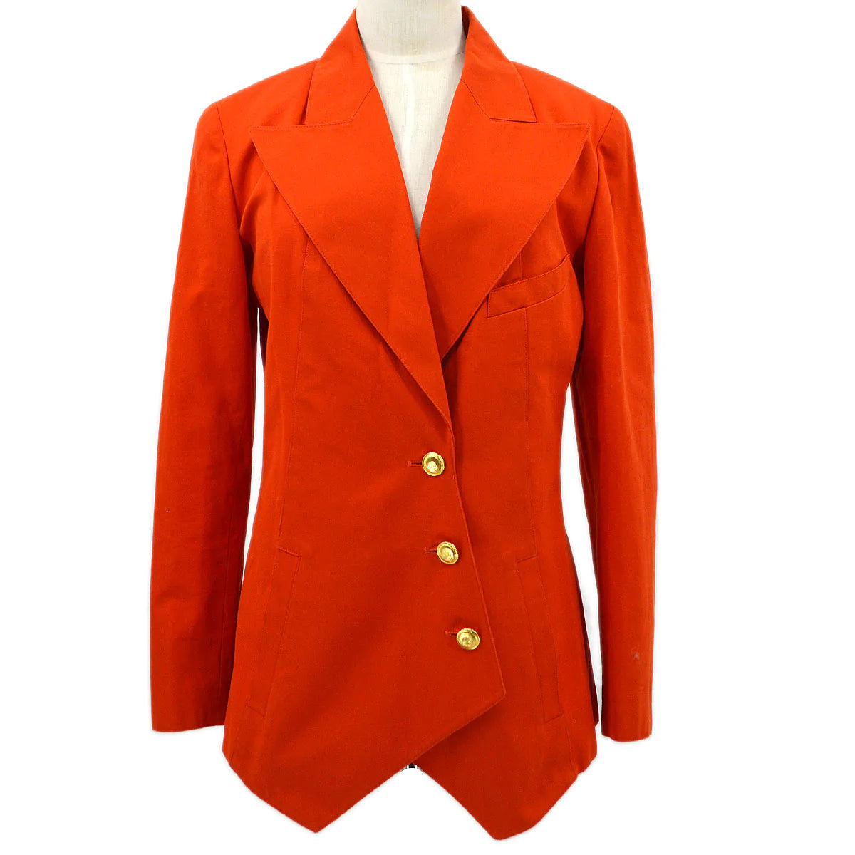 Luxury Chanel 1984 off-centre fastening peak lapels blazer #36