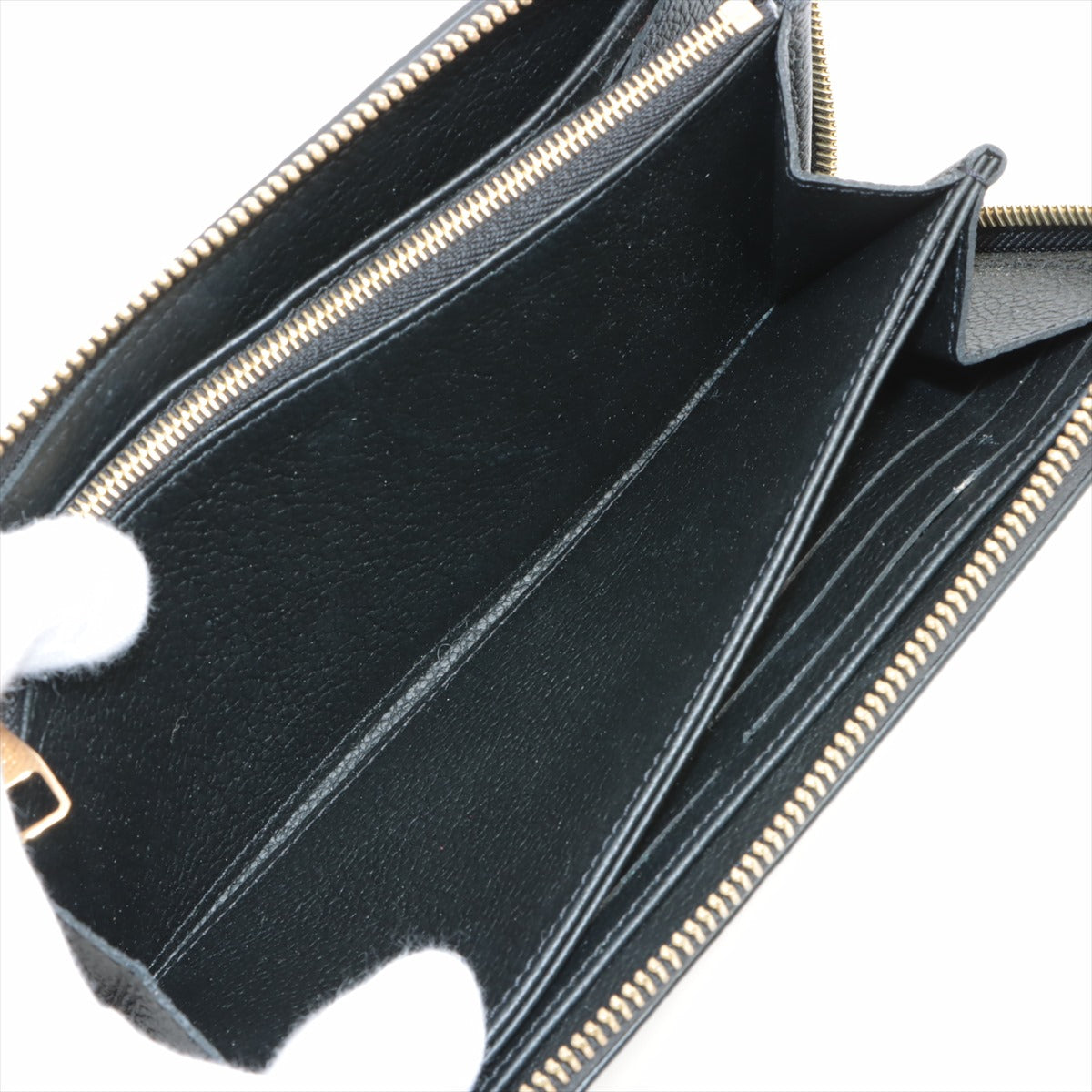 Louis Vuitton Bi-Color Monogram Implant Zippyr Wallet M80481 Noneir Cream Round Zipper Wallet