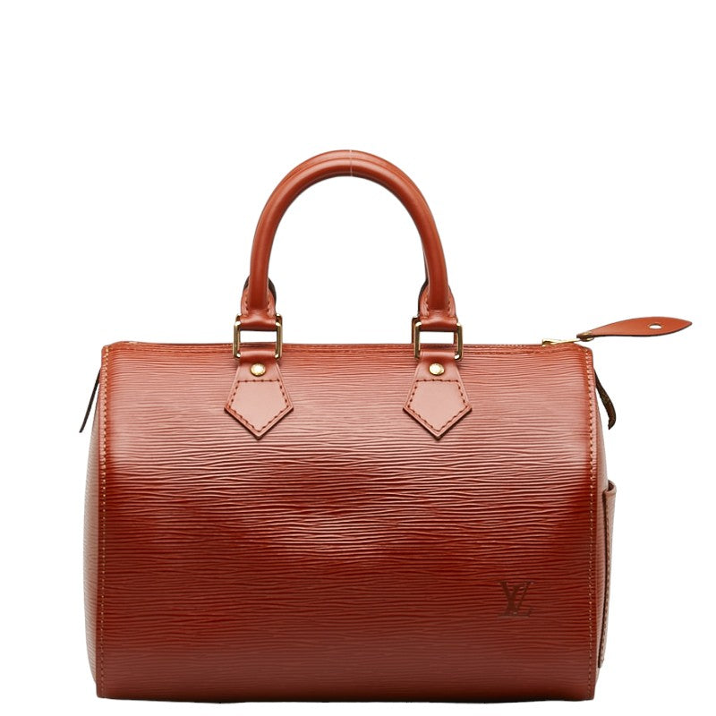Louis Vuitton Epi Speedy 25 Handbag Mini Boston Bag M43013 Kenyan Brown Leather  Louis Vuitton