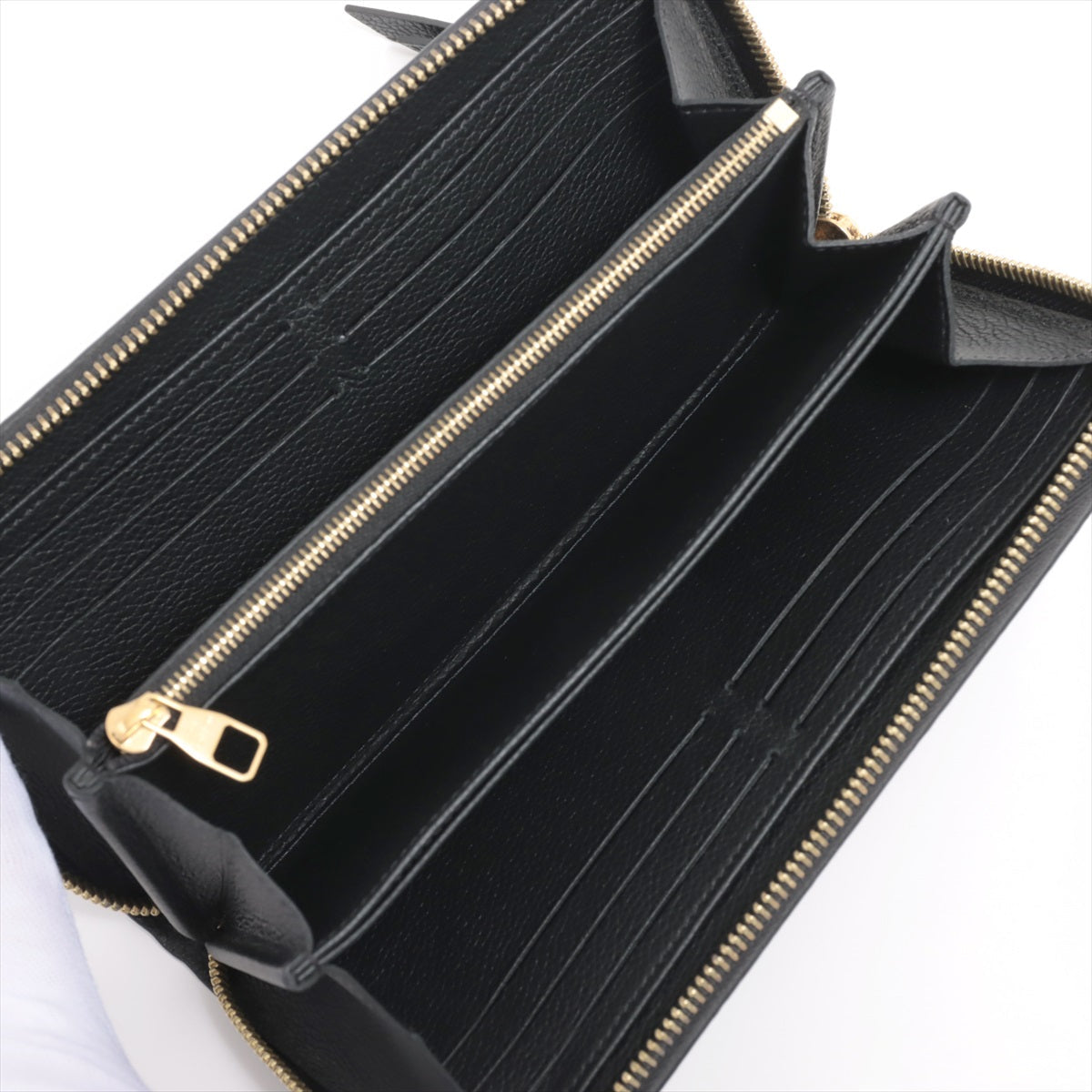 Louis Vuitton Bi-Color Monogram Implant Zippyr Wallet M80481 Noneir Round Zipper Wallet