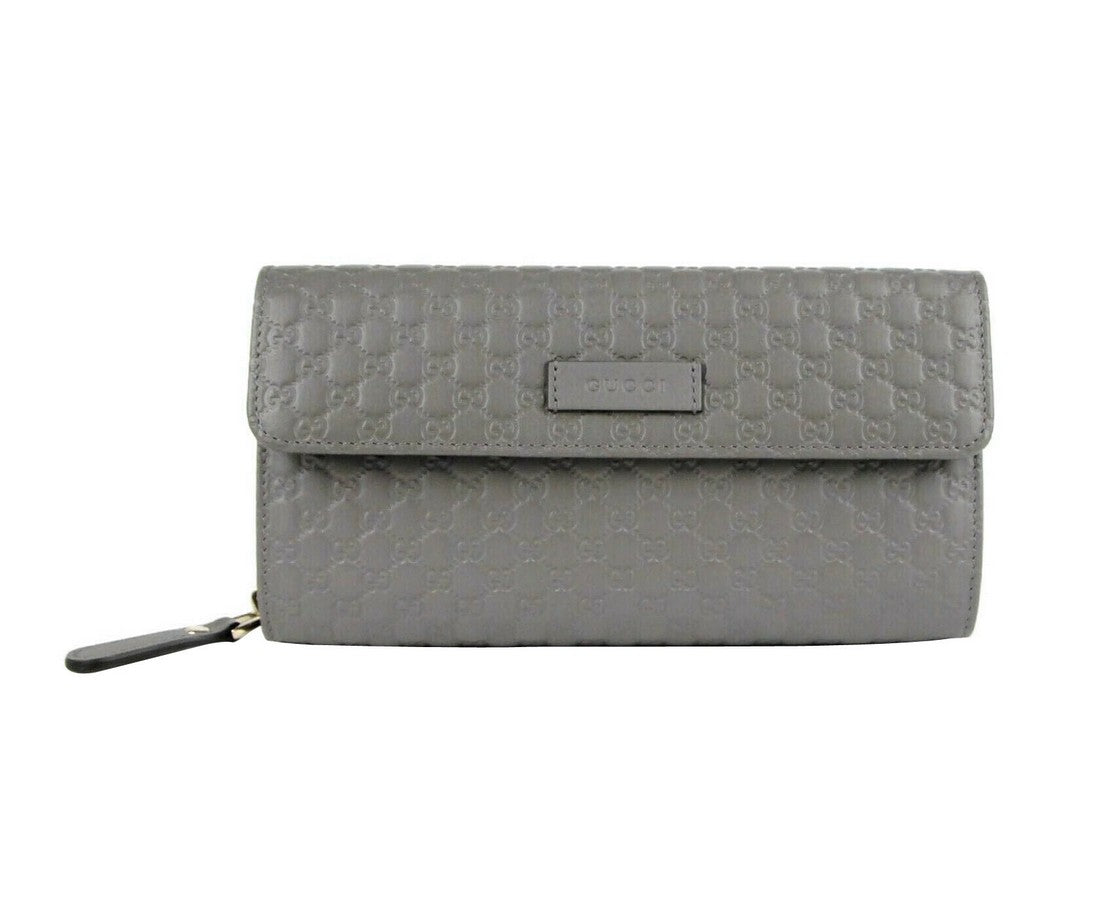 Gucci Women's Leather Microguccissima Continental Zip Wallet