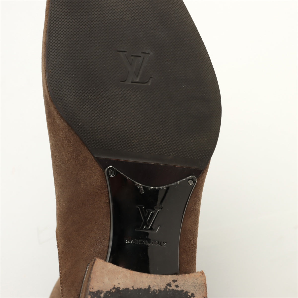 Louis Vuitton Sued Boots  Size Men Brown NI0141