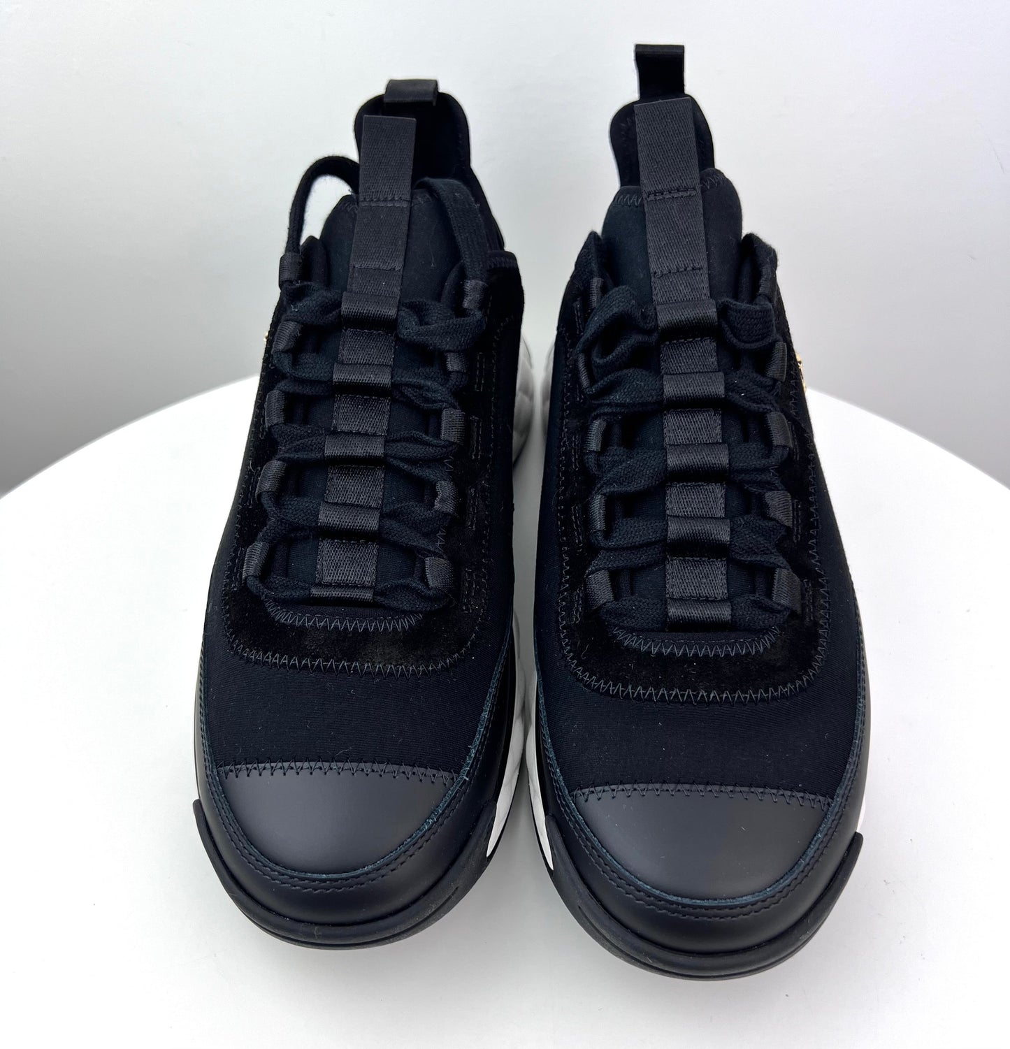Chanel Mixed Fabric Sneakers in Black