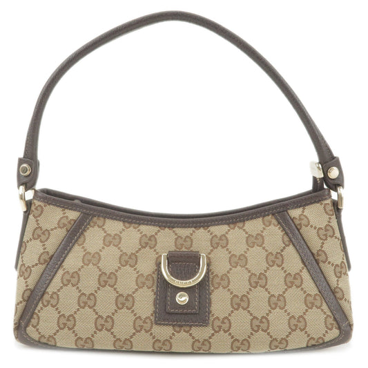 Luxury Gucci Trending 2025 Abbey GG Canvas Leather Shoulder Bag Beige Brown 130939