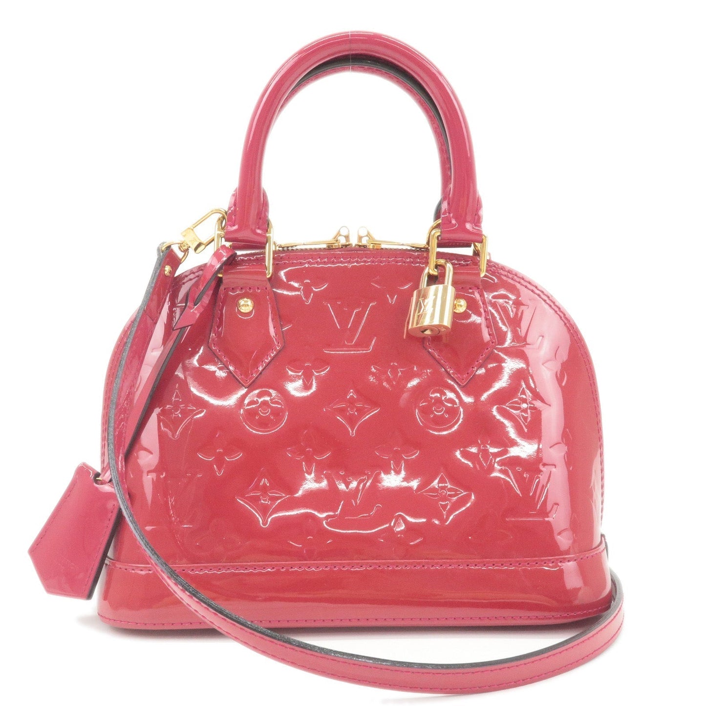 Louis Vuitton Monogram Vernis Alma BB 2Way Bag Rose Indien M91771