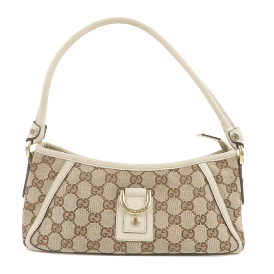 Luxury Gucci Trending 2025 Abbey GG Canvas Leather Pouch Hand Bag Beige White 130939