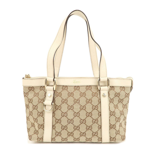 Luxury Gucci Trending 2025 Abbey GG Canvas Leather Hand Bag Beige Ivory 141471