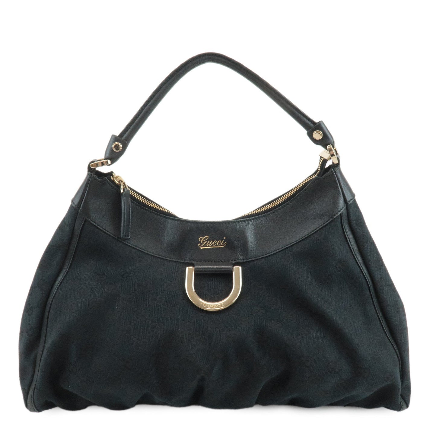 Luxury Gucci Trending 2025 Abbey GG Canvas Leather One Shoulder Bag Black 189833