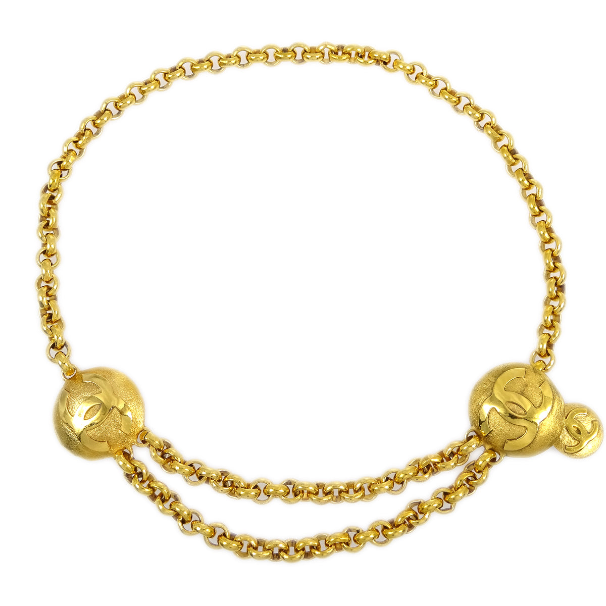 Luxury Chanel Medallion Gold Chain Belt 29/6123 Small New