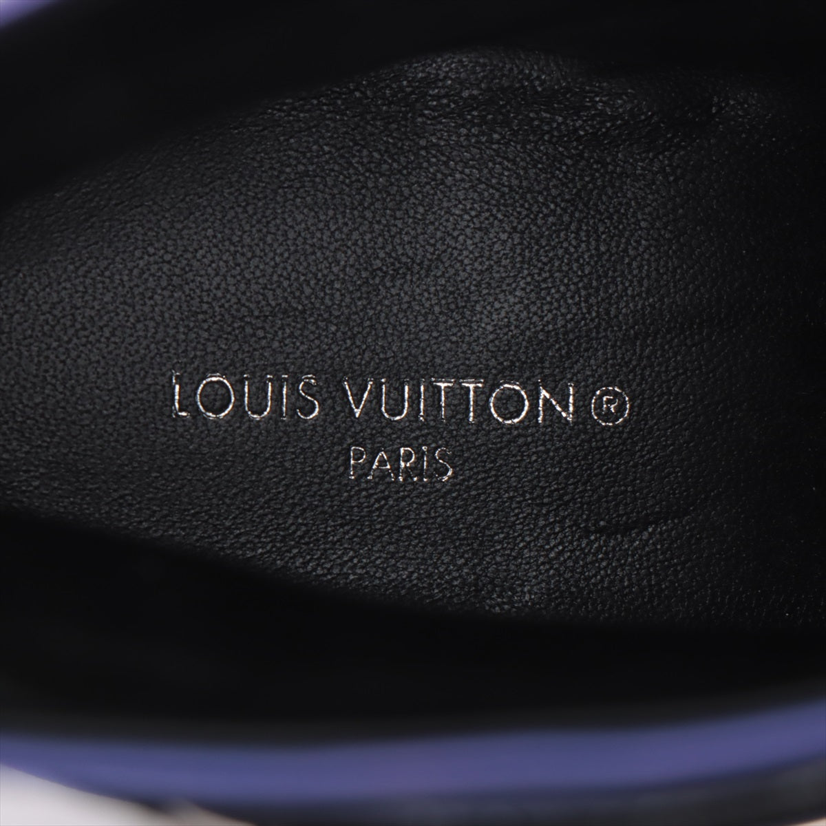 Louis Vuitton Moonlight Line 22 Years Saten x Leather Short Boots 38  Blue x Black NL0212