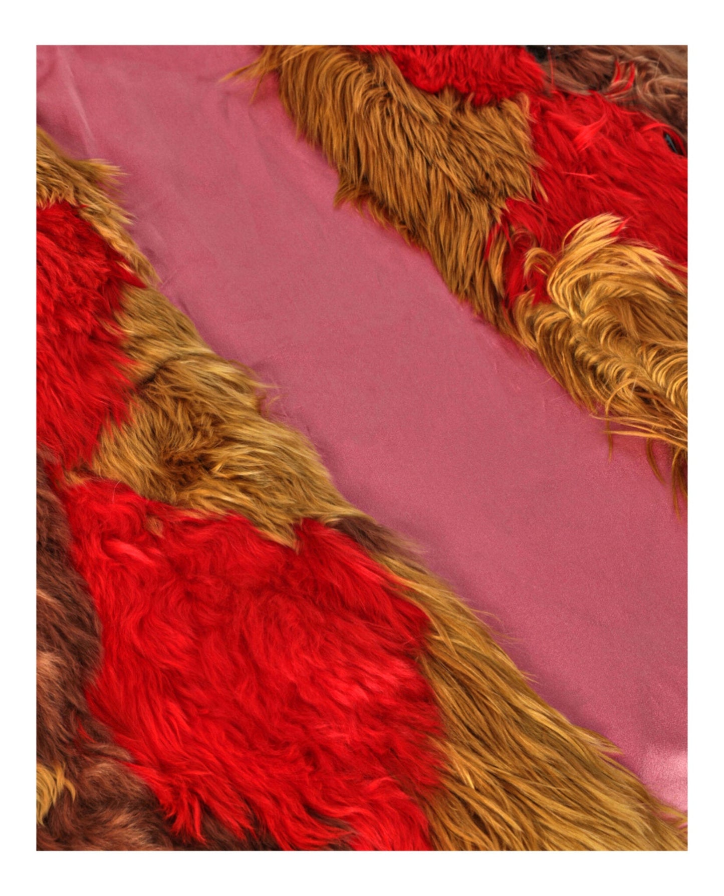 Gucci Embroidered Floral Fur Coat