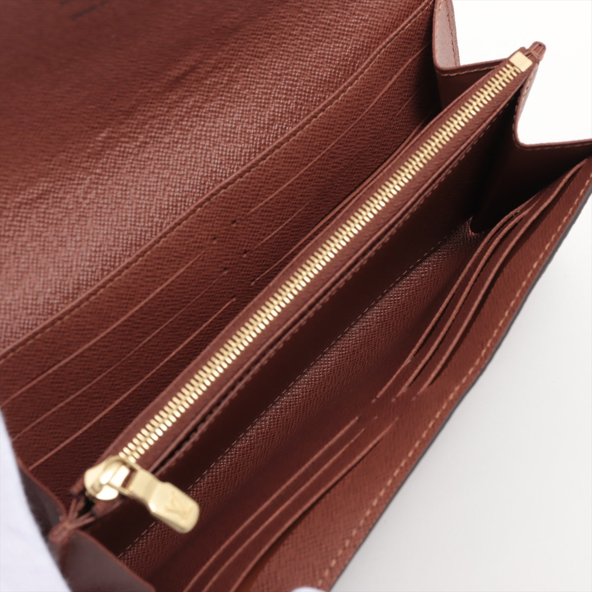 Louis Vuitton Monogram Portefoliosara M60531 Brown Long   Wallet