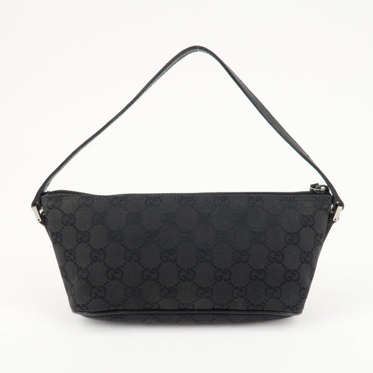 Luxury Gucci Trending 2025 Boat Bag GG Canvas Leather Hand Bag Pouch BlacK