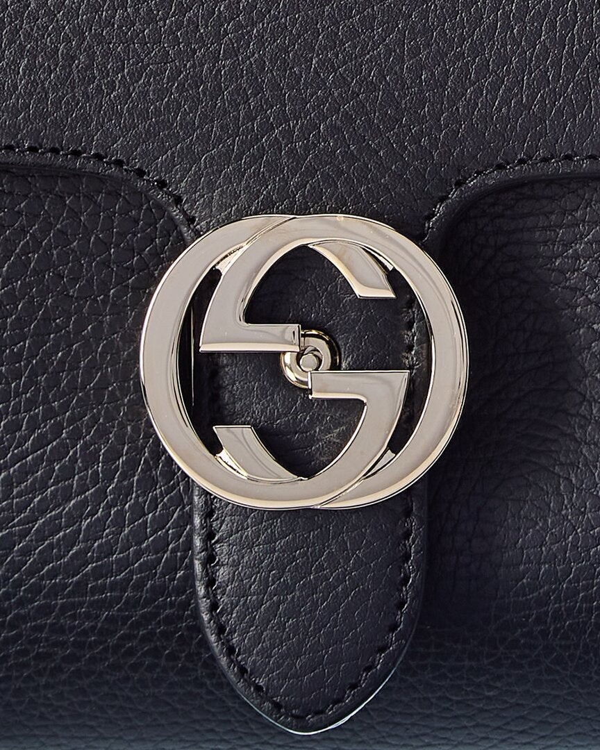 Gucci Logo Leather Shoulder Bag