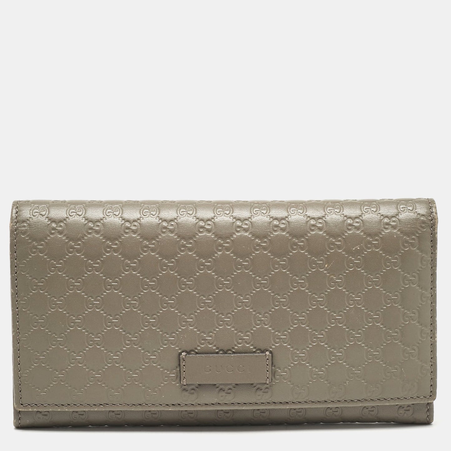 Luxury Gucci Trending 2025 Grey MicroLuxury Gucci Trending 2025ssima Leather Flap Continental Wallet