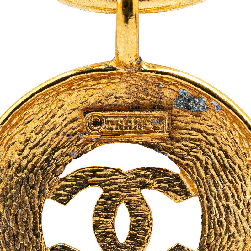 Chanel Coco Mark Round Necklace Gold