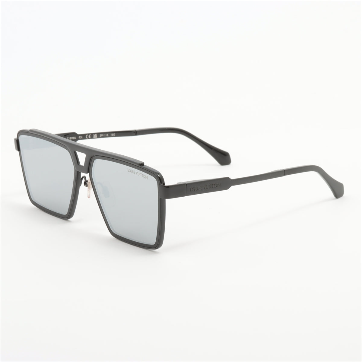 Louis Vuitton Sun Glasses 1.1 Evidence Metal Square RG5202 Sun Glasses GP  Black Z1898U