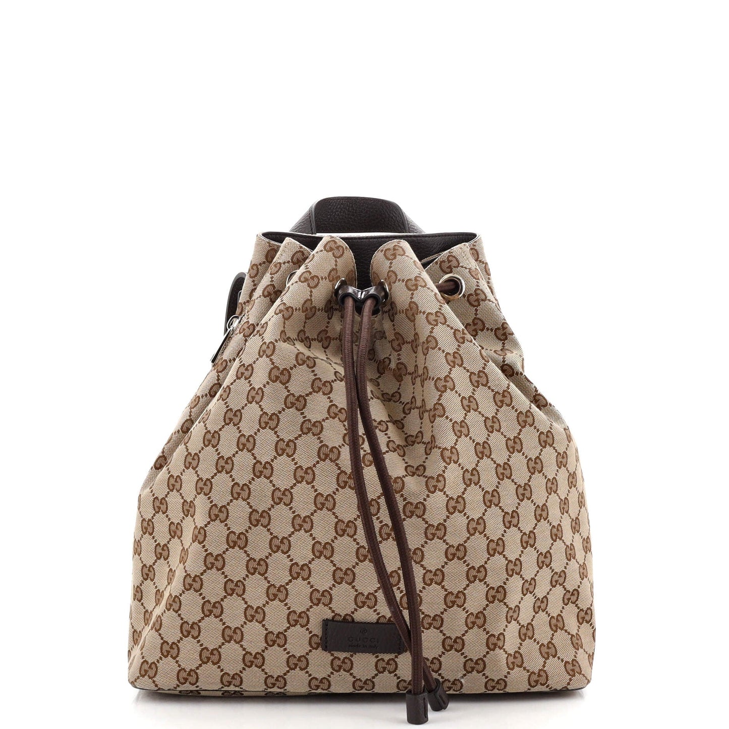 Luxury Gucci Trending 2025 Drawstring Backpack GG Canvas Medium