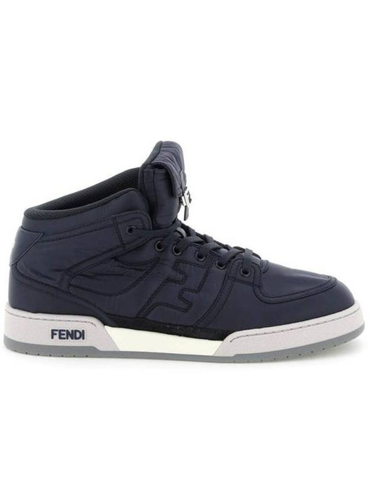 Luxury Fendi Match High Top Sneakers Blue