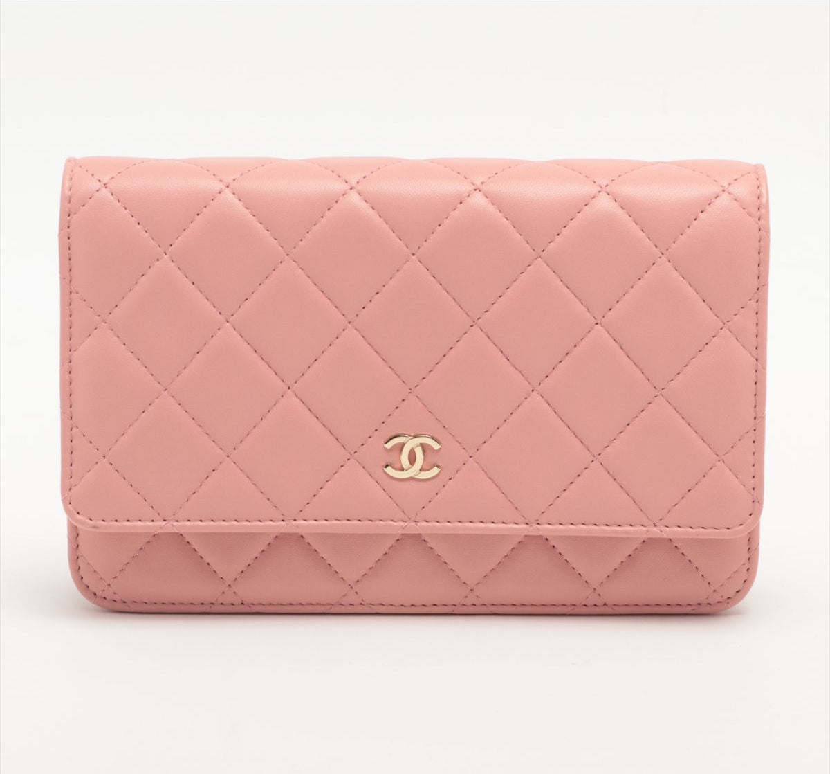 Chanel Lambskin Chain bag Pink Gold Hardware