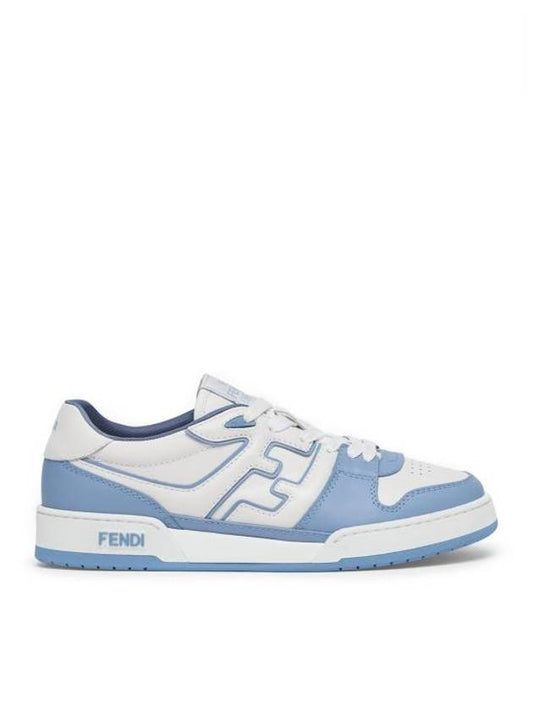 Luxury Fendi Match Low Top Sneakers Light Blue