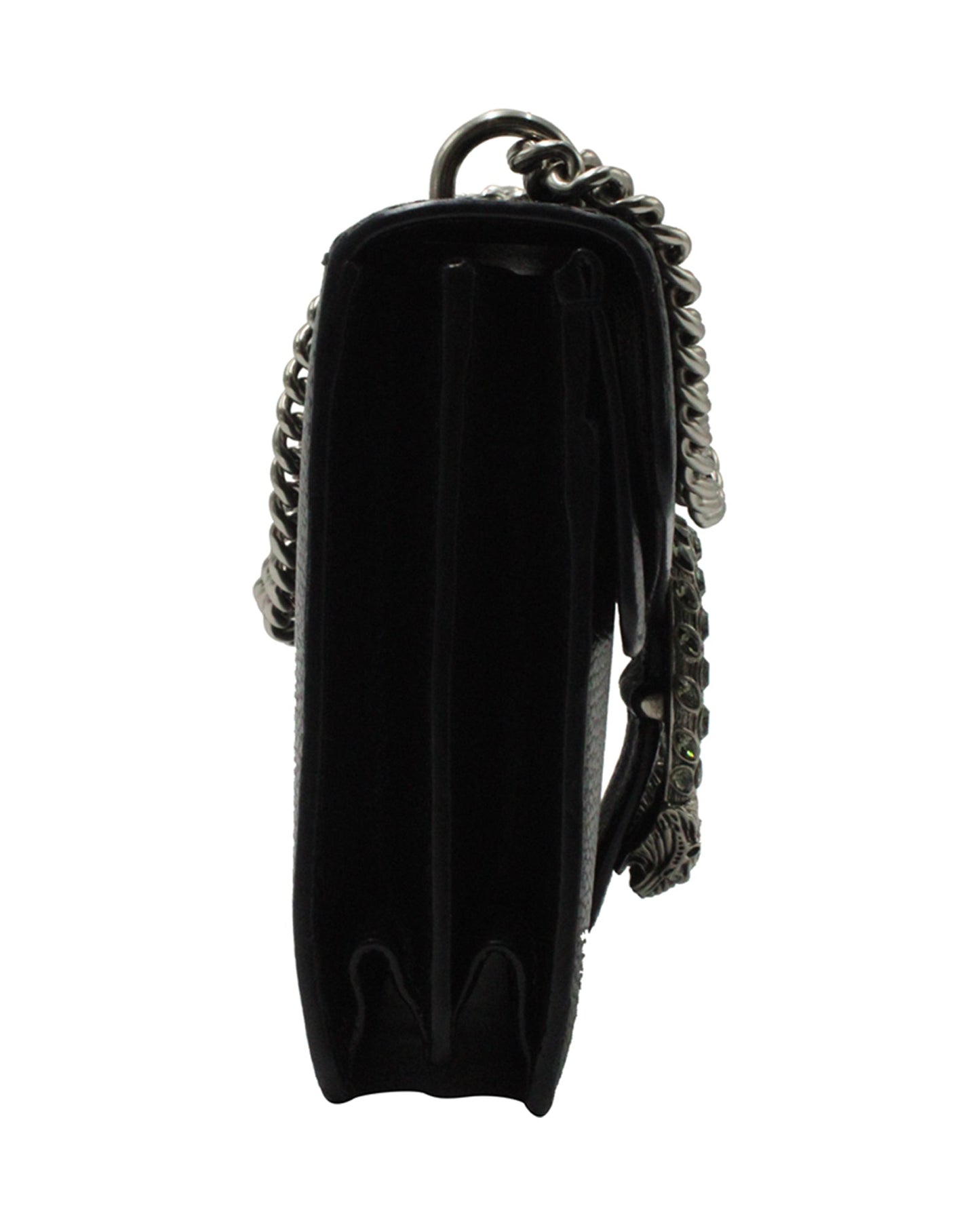 Luxury Gucci Trending 2025 Small Dionysus Shoulder Bag in Black Leather