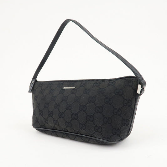 Luxury Gucci Trending 2025 Boat Bag GG Canvas Leather Hand Bag Pouch BlacK