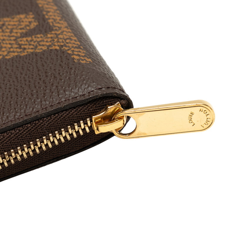 Louis Vuitton Monogram Giant Zippy Coinpace Coincase M69354 Brown PVC Leather Men LOUIS VUITTON