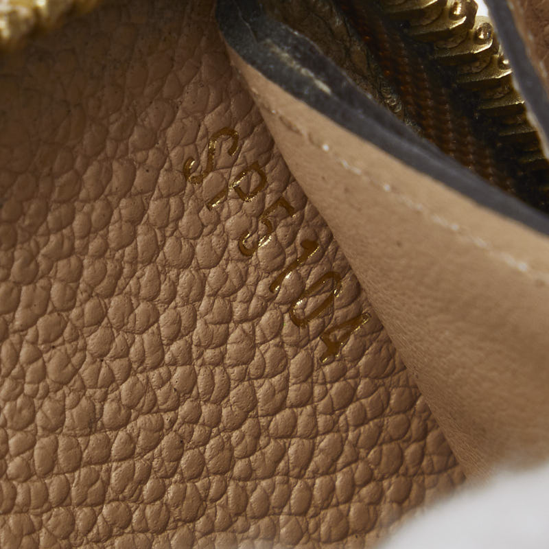 Louis Vuitton Monogram Amplant Portefolio Clemence Long Wallet M60173 Dune Beige Leather  Louis Vuitton