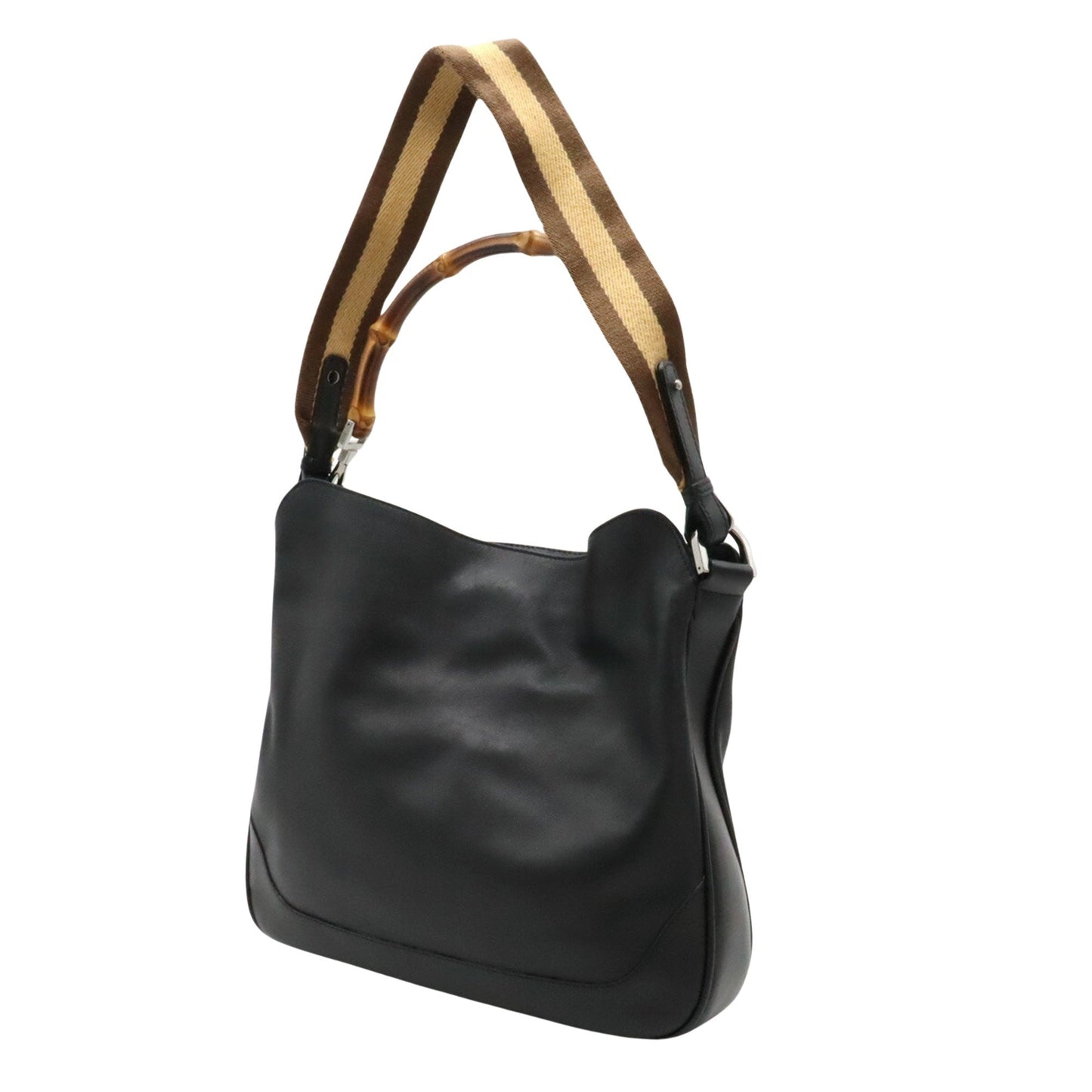 Luxury Gucci Trending 2025 Bamboo  Leather Shoulder Bag ()