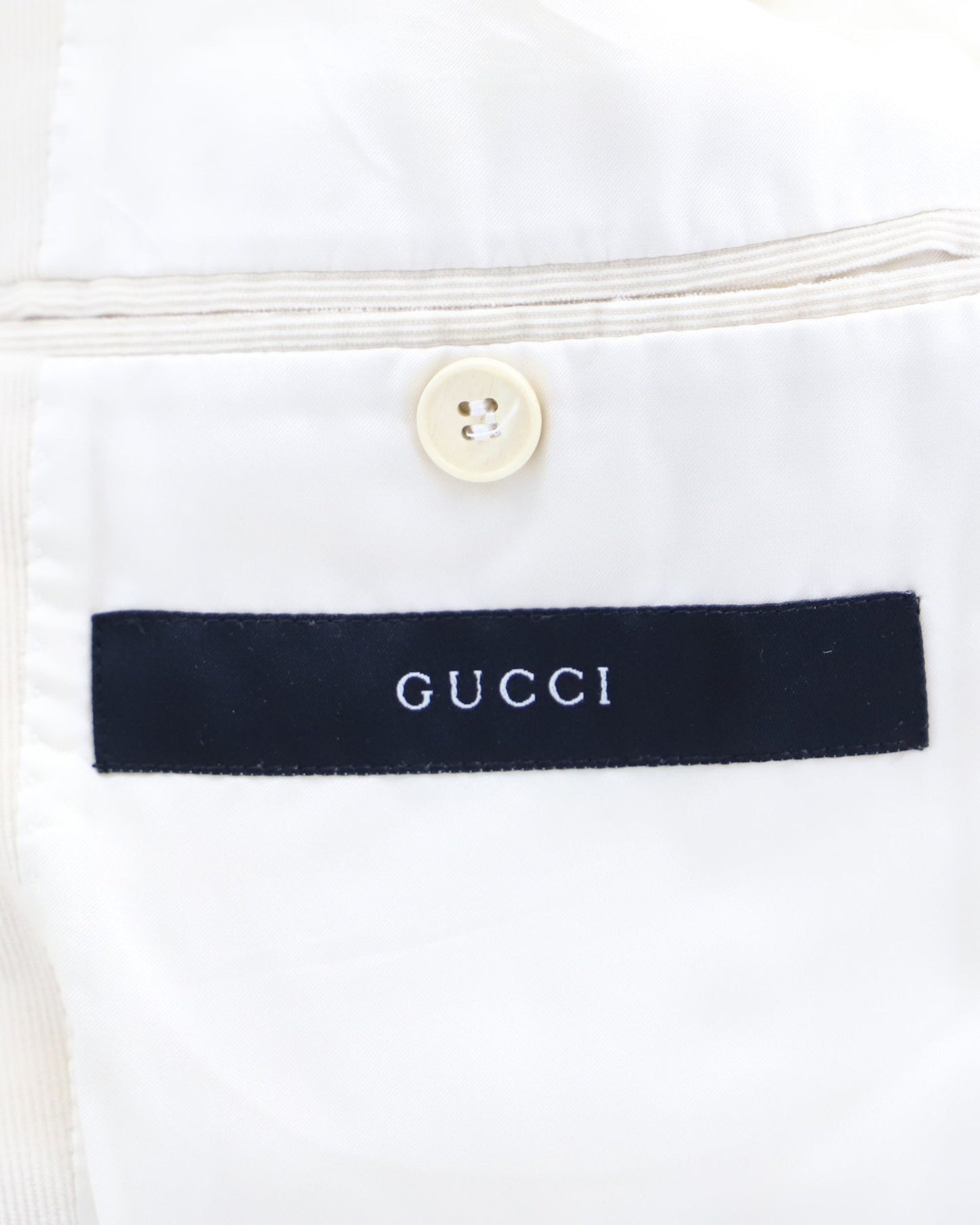 Gucci Corduroy Blazer in Ivory Cotton
