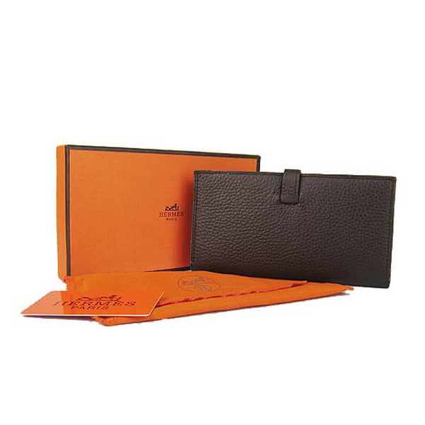 Luxury Hermes Wallet H008 Ladies Wallet Coffee