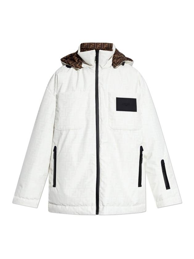 Luxury Fendi FF Nylon Padding White