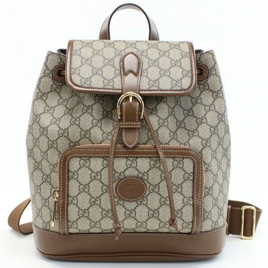 Luxury Gucci Trending 2025 Gg Supreme  Canvas Backpack Bag ()