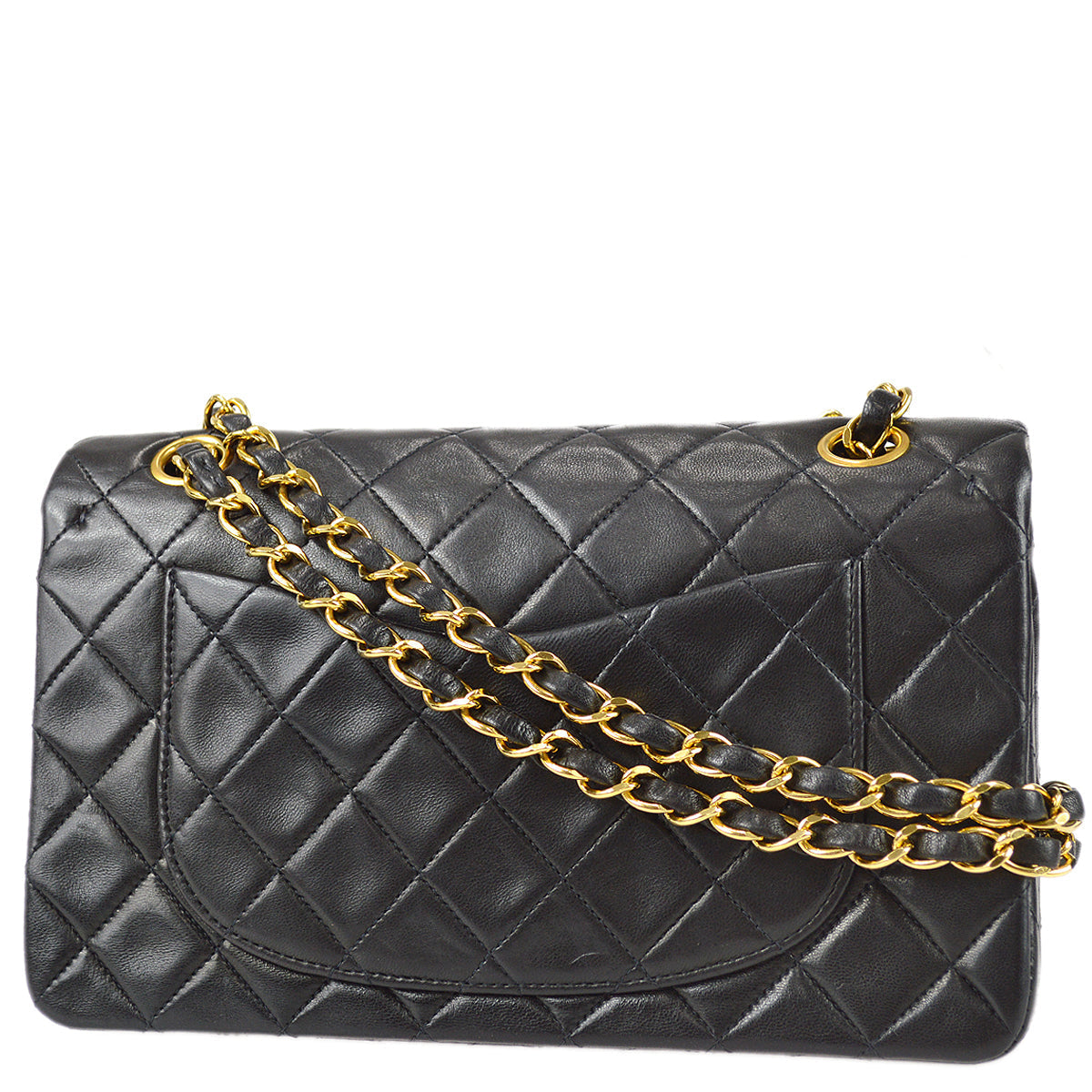 Luxury Chanel 1994-1996 Lambskin Small Classic Double Flap Shoulder Bag