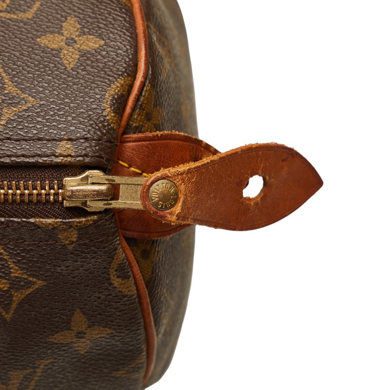 Louis Vuitton Monogram Speedy 30 Handbag Mini Boston Bag M41108 Brown PVC Leather  Louis Vuitton