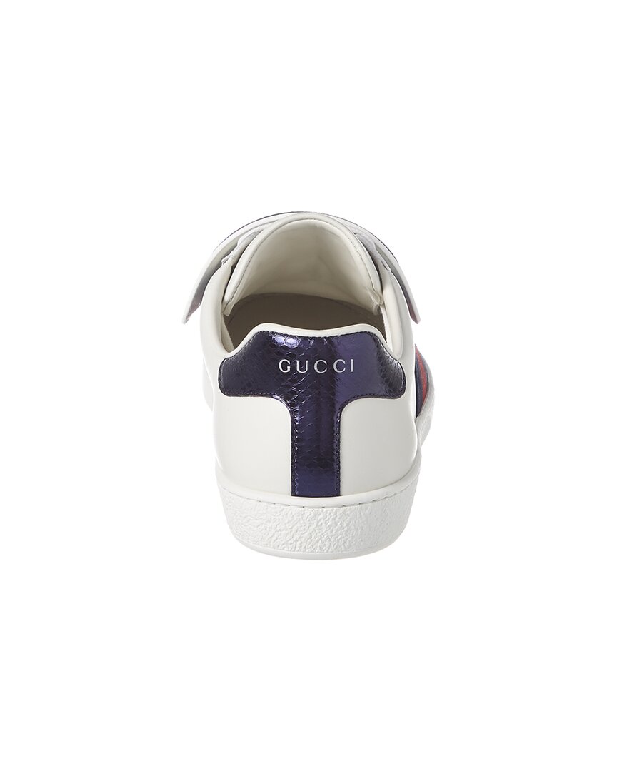 Gucci Ace Removable Patch Leather Sneaker